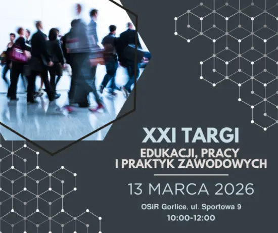 Baner zaproszenie na Targi Pracy