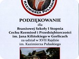 podziękowanie za rajd Pułaskiego 2023