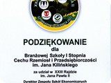 podziękowanie dla BS I st. CRiP